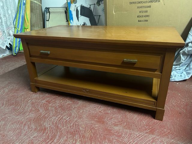 Mesa de salón plegable de madera