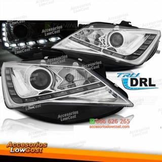 FAROS TRUE DRL CROMADOS se adapta a SEAT IBIZA 6J