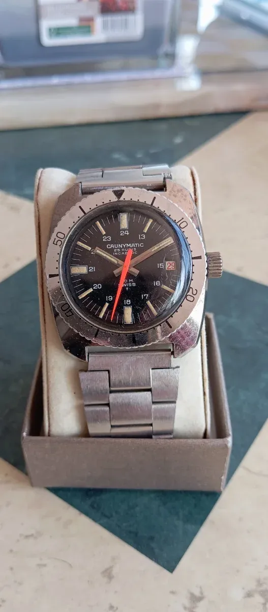 Reloj Suizo Diver CAUNYMATIC Vintage 210M Automáti