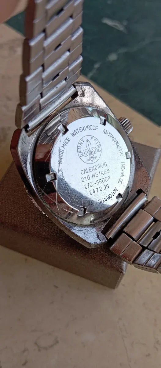 Reloj Suizo Diver CAUNYMATIC Vintage 210M Automáti