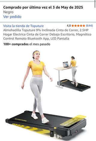 Cinta de Correr Toputure 9% Inclinada