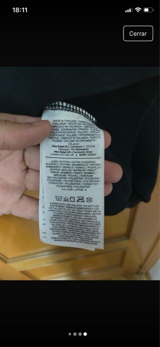 Sudadera Nike Just Do It Negra