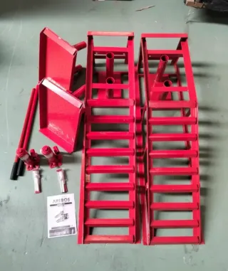 Set de 2 Rampas hidráulicas de taller 2T Arebos