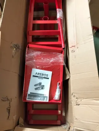 Set de 2 Rampas hidráulicas de taller 2T Arebos