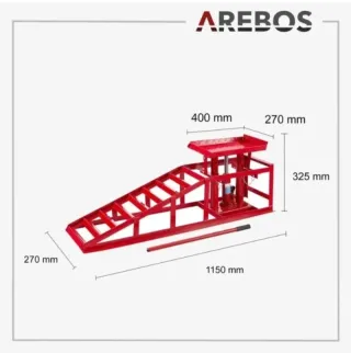 Set de 2 Rampas hidráulicas de taller 2T Arebos