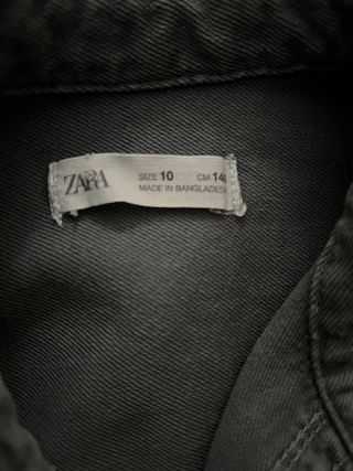 Chaqueta Zara Gris Talla 10