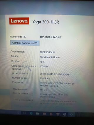 PORTATIL LENOVO N3060 2GB 32GB SSD