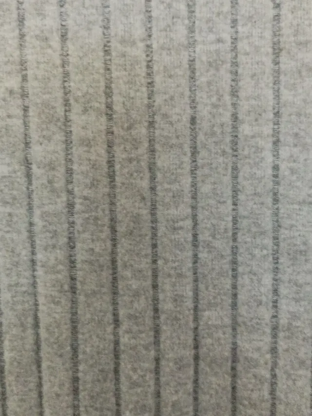 Vestido de punto gris manga larga