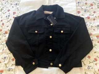 MANILA GRACE Chaqueta Vaquera Negra