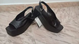 Sandalias plataforma Massimo Dutti T.39 sin uso