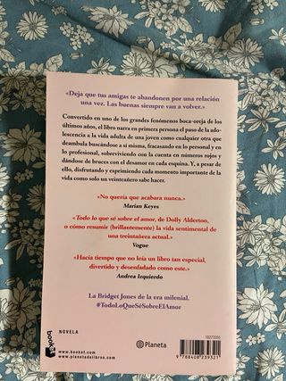 Libro Todo lo que sé sobre el amor