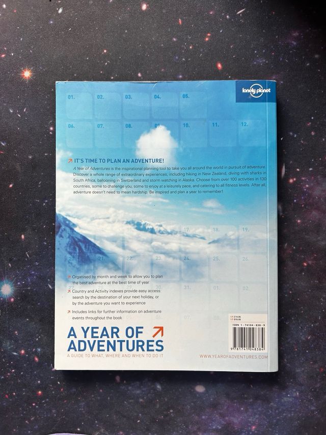 Libro A Year of Adventures: Lonely Planet