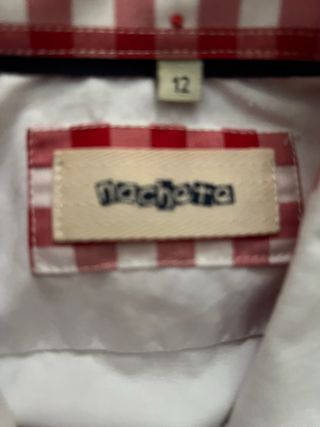Camisa Nachete cuadros rojos talla 12