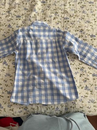 Camisa Tizzas cuadros azul Talla 9-10
