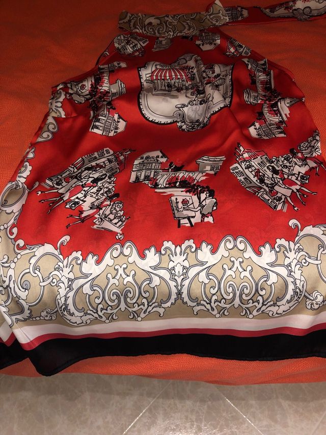 Camicia Smanicata Taglia Unica Fantasia