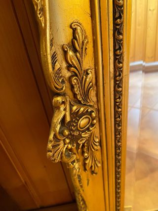 Espejo Antiguo Dorado