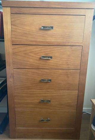 Dormitorio matrimonio madera natural