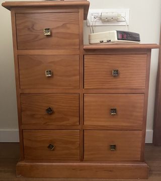 Dormitorio matrimonio madera natural