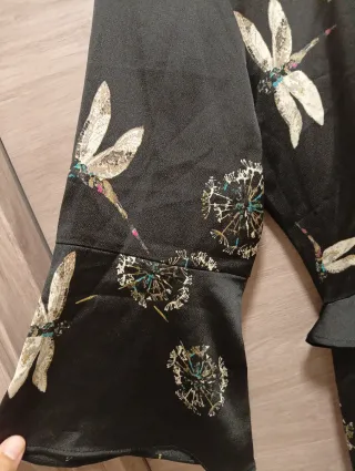 Vestido Zara corto estampado libélulas
