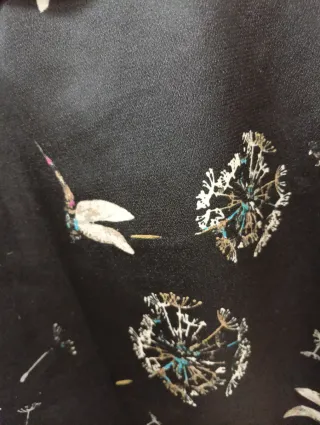 Vestido Zara corto estampado libélulas