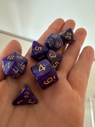 Set Dadi D&D in Provetta