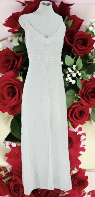 Vestido Blanco Novia Teatro Talla Única