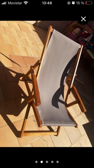 Pack 2 hamacas de tela y madera