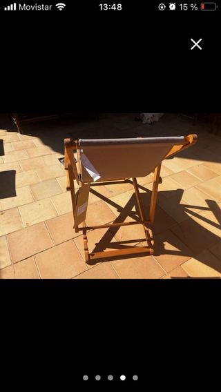 Pack 2 hamacas de tela y madera