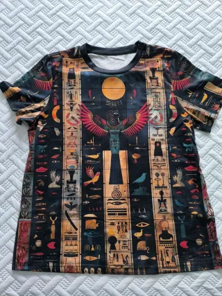 Camiseta Estampado Egipcio