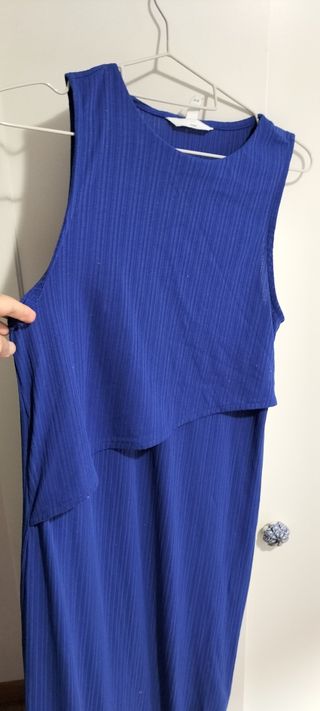 Vestido lactancia H&M azul talla M