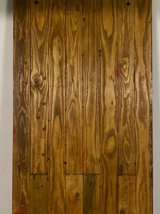 Puerta Granero Artesanal Rústica color rojo