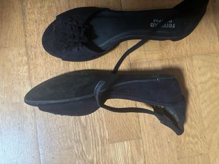 Sandalias Marypaz Talla 40 Ante Negro