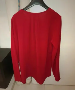 Camicia donna rosso scuro
