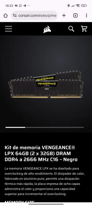 Corsair Vengeance LPX 64GB DDR4 2666MHz