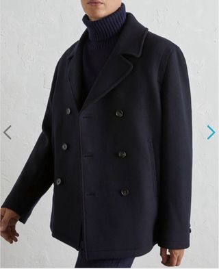 Chaqueta marinera LLOYD'S lana hombre azul