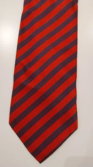 Corbata Purificación García Rayas Rojo/Morado