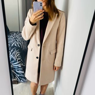 Abrigo beige mujer
