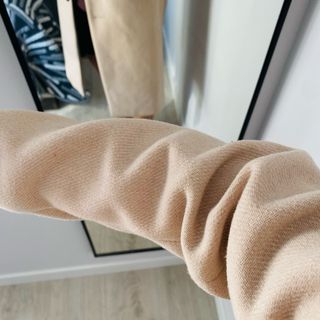 Abrigo beige mujer