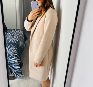 Abrigo beige mujer