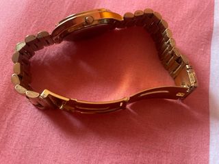 Reloj Marea Dorado y Marrón con Circonitas