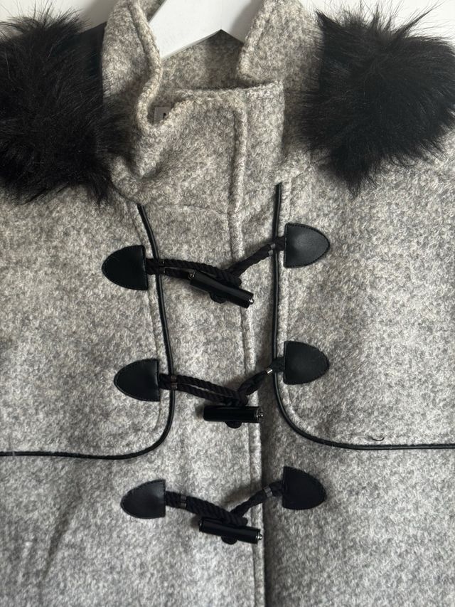 Trenca gris Easy Wear con capucha