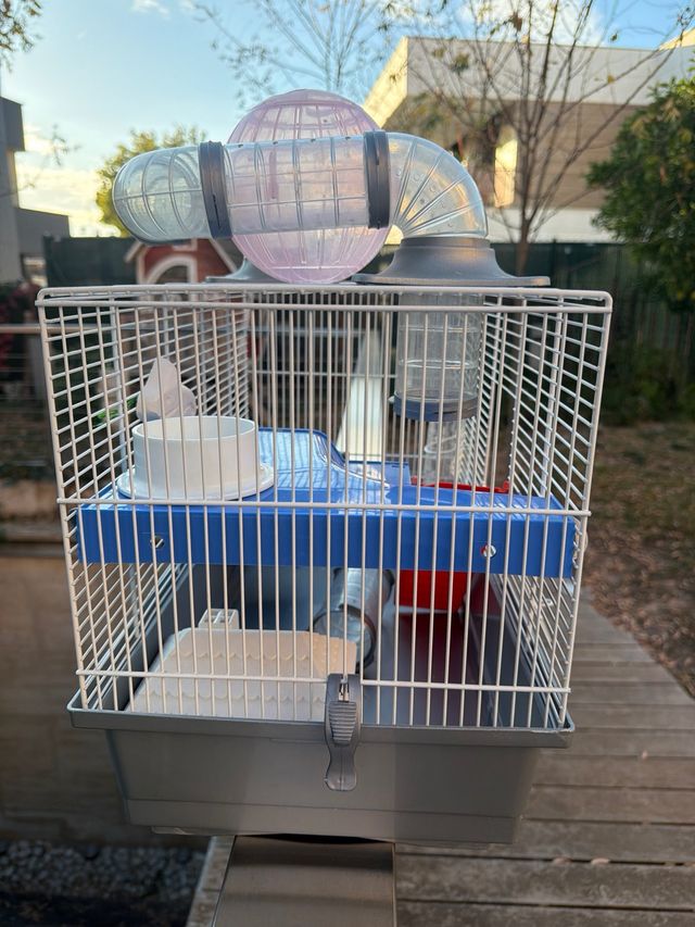 Jaula para hámster con accesorios