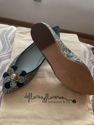 Bailarinas De Flores y Floreros T40 Glitter