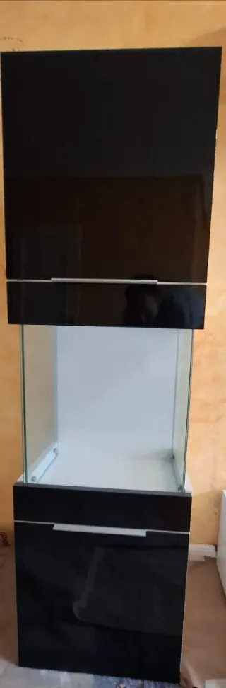 Mueble Salón Modular Vitrina + 4 Módulos