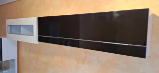 Mueble Salón Modular Vitrina + 4 Módulos