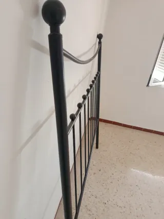 Cabecero de forja negro cama doble 