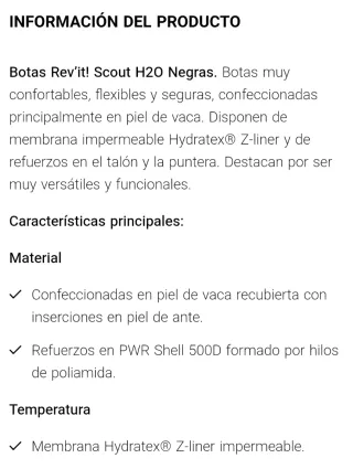 Botas Moto Revit Scout H2O Talla 41