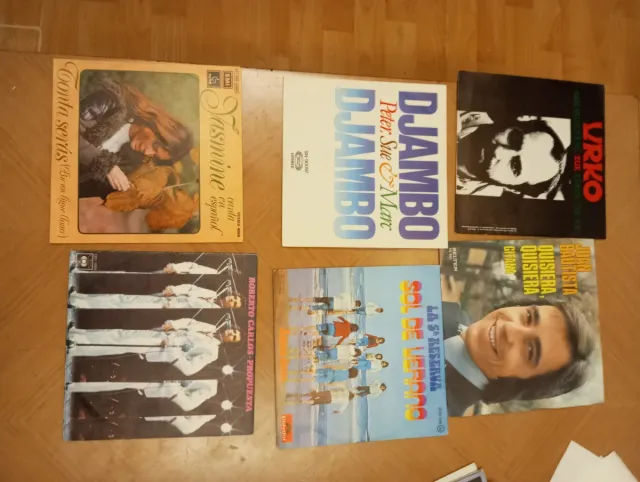 Lote 25 vinilos pequeños todas las categorías
