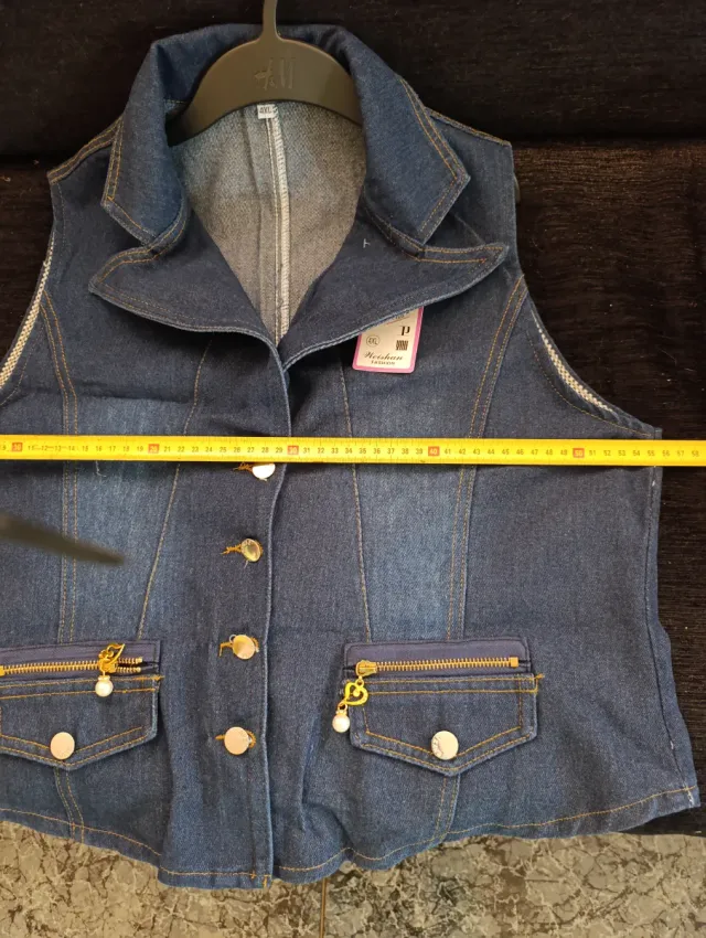 Chaleco vaquero azul 4XL sin estrenar