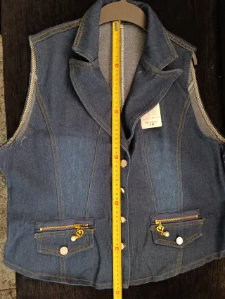 Chaleco vaquero azul 4XL sin estrenar
